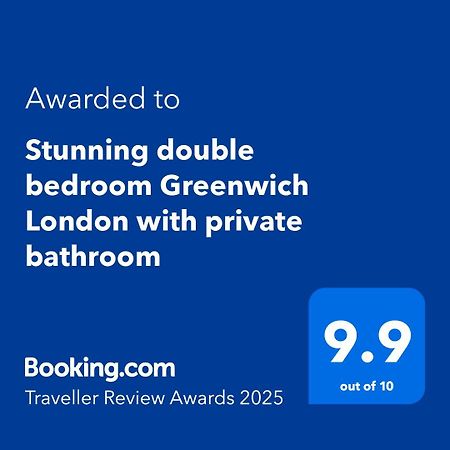 Stunning Double Bedroom Greenwich London With Private Bathroom Eksteriør bilde